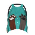 thumbnail image 1 of Zufioo Cute Cat Paw And Dog Print Baby Stroller Seat Nursing Cover, Baby Stroller Canopy Seat Cover Breastfeeding Cover, Suitable for Indoor and Outdoor-One Size, 1 of 9