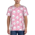 thumbnail image 1 of Zufioo Cute Cat Print Men's Baseball Short Sleeve, Moisture Wicking Button-Down Hip Hop Tee-Medium, 1 of 7