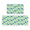 thumbnail image 1 of Zufioo Cute Dinosaur Blue Green 2PCS Kitchen Mats for Floor,Home Decor Cushion, 2PCS Kitchen Rugs,Anti Fatigue Mats for Kitchen Floor,Waterproof Kitchen Rug Set, 1 of 6