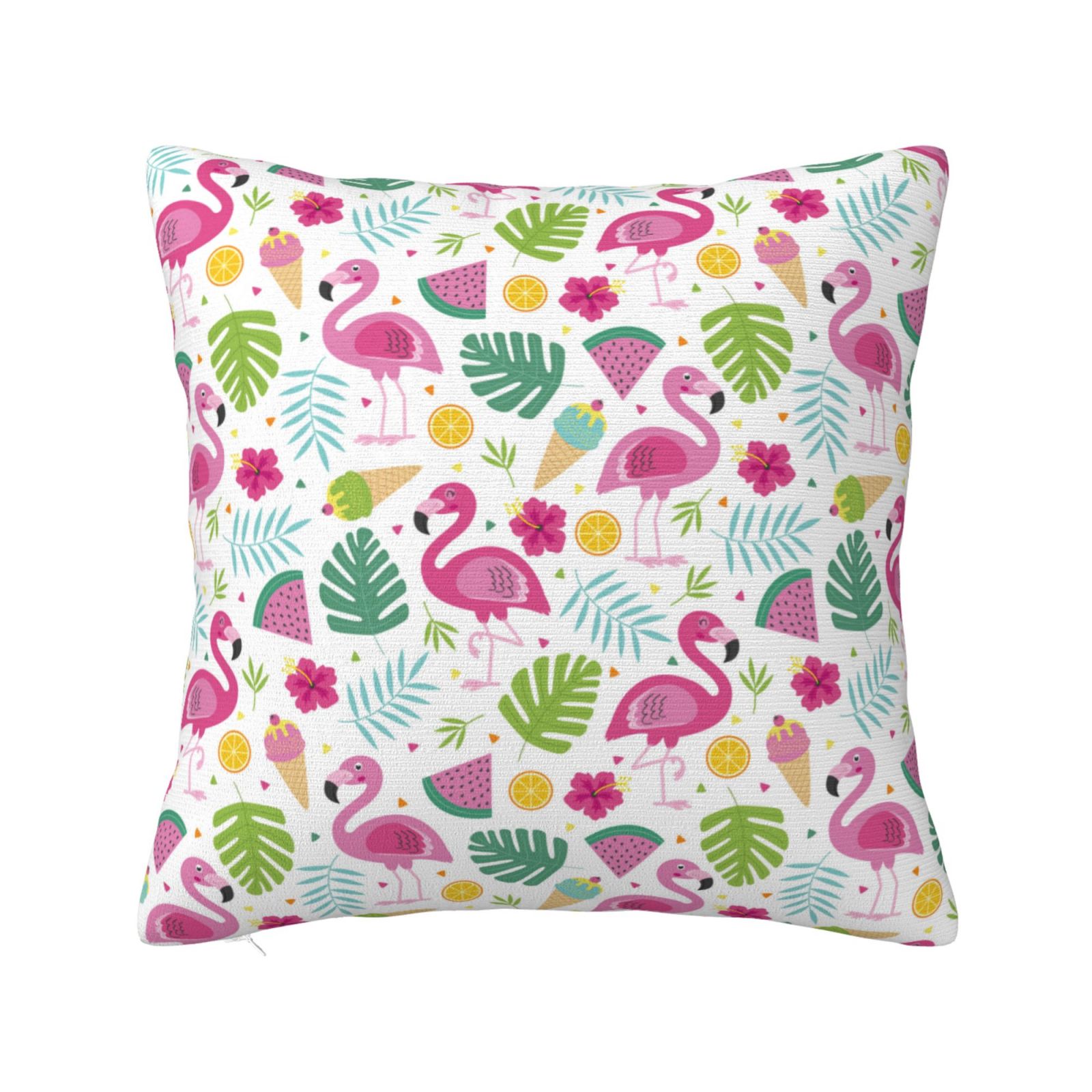 Zufioo Cute Flamingo Decorative Throw Pillow Covers Home Decor,Sham