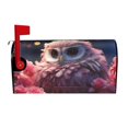 thumbnail image 1 of Zufioo Cute Flower Owl Print Magnetic Mailbox Protective Cover, Suitable for Home Yard Sun Protection and Waterproof Mailbox Protective Cover Home Decoration-21x18 in, 1 of 8