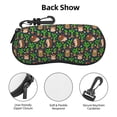 thumbnail image 1 of Zufioo Cute Hedgehogs Cactus Blue Print Sunglasses Case Tactical Zipper Sunglasses Carrying Case for Men Women, 1 of 6