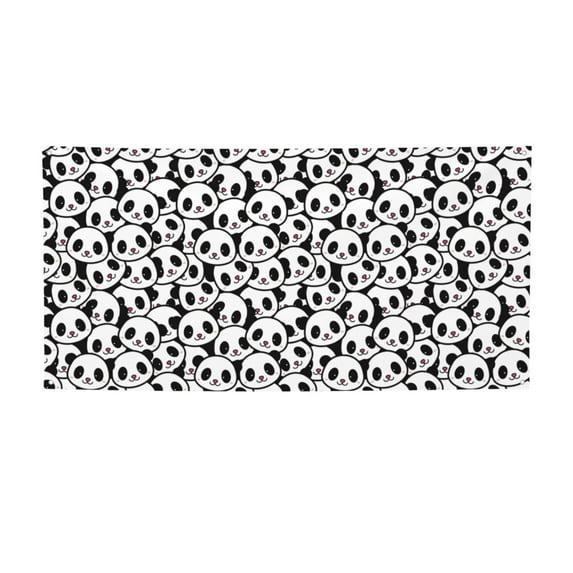 Zufioo Cute Panda Print Holiday Banners, Party Banners, Hanging Flags, Bar Shopping Mall Garden Wall Decorations, Holiday Decoration Supplies-Medium