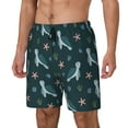 Zufioo Cute Turtle Mens Swimsuit Trunks with Compression Liner,Quick