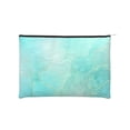 thumbnail image 1 of Zufioo Cyan Mint Marble Print DuPont Paper Portable Toiletry Bag, 8.9x6.5 inch Zippered Hand-held Paper Cosmetic Bag Storage Tool Kit, 1 of 7
