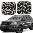 thumbnail image 1 of Zufioo Daisies Flowers Print Folding Car Windshield Sun Visor, Anti-ultraviolet Sun Visor, Suitable for Trucks, Vans Car Accessories-Large, 1 of 6