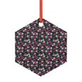 thumbnail image 1 of Zufioo Daisies Flowers Print Large Acrylic Christmas Ornaments, Suitable for Christmas Tree Christmas Holiday Party Pendant Decorations-Hexagon, 1 of 7