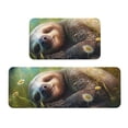 thumbnail image 1 of Zufioo Daisy Sleeping Sloth 2PCS Kitchen Mats for Floor,Home Decor Cushion, 2PCS Kitchen Rugs,Anti Fatigue Mats for Kitchen Floor,Waterproof Kitchen Rug Set, 1 of 6