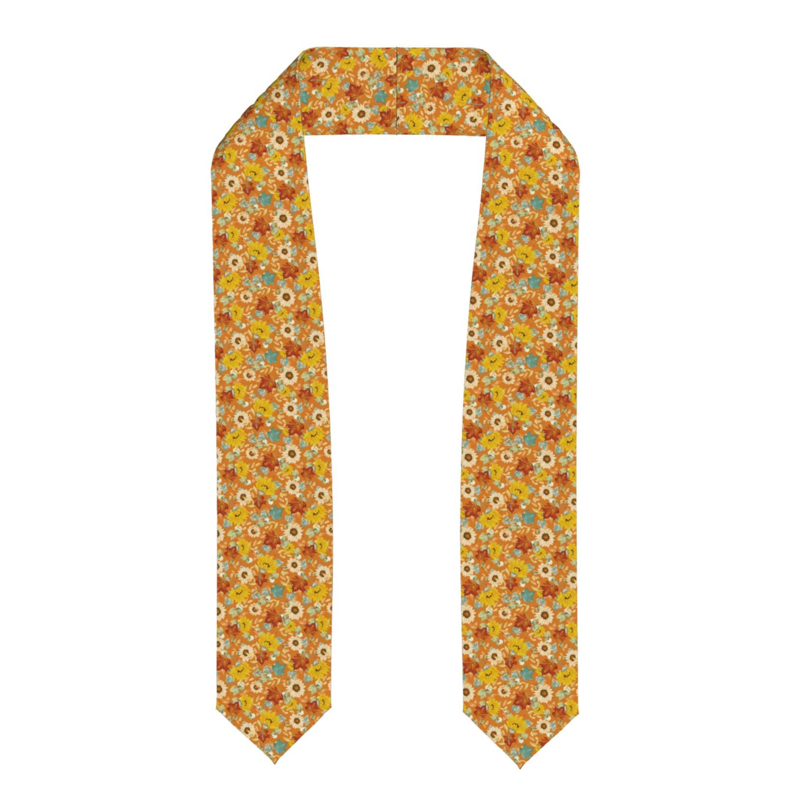 Falling Graduation Ribbon Zufioo Daisy maple fall Print Graduation Shawl Ribbon, Graduation ...