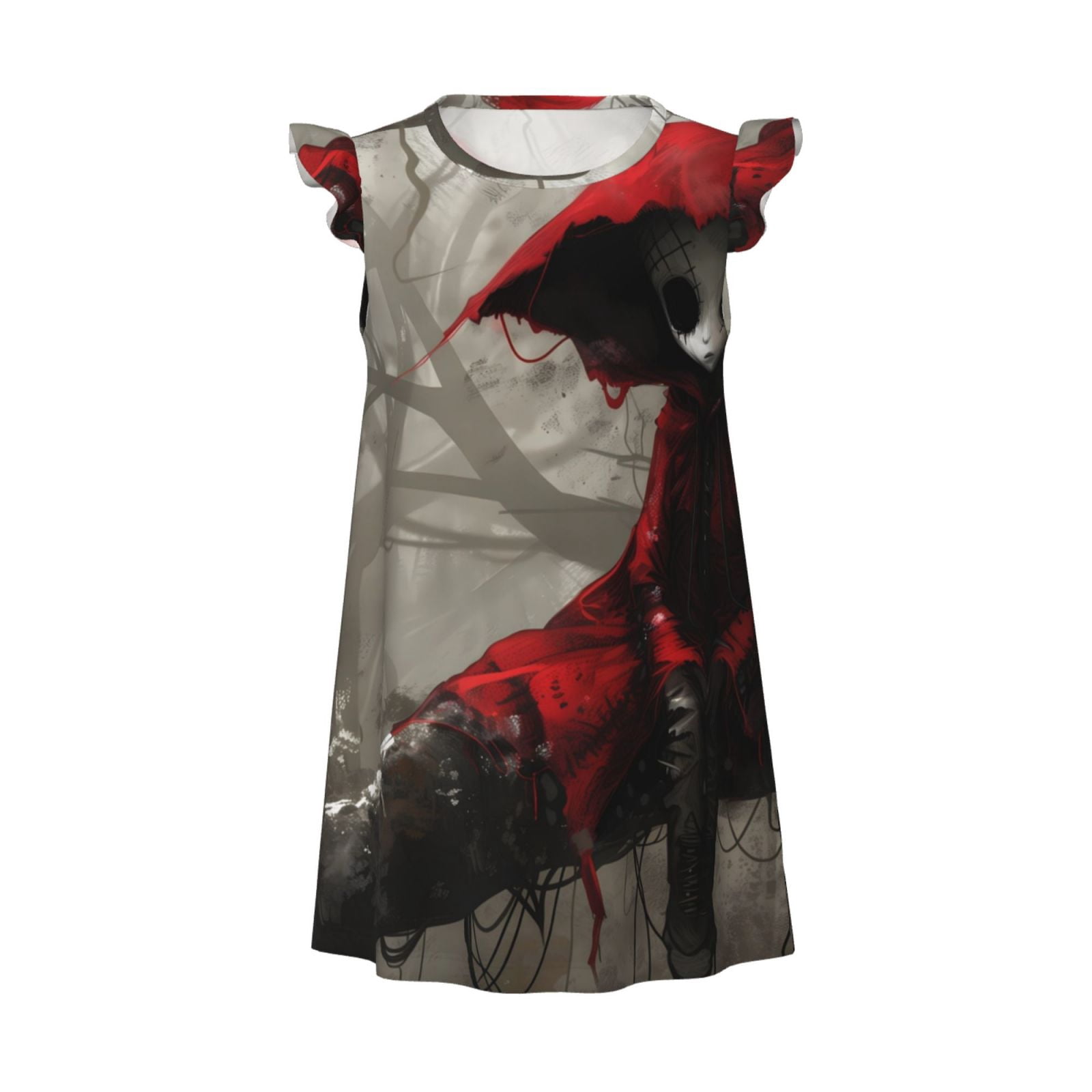 Costume Cappuccetto Rosso Per Bambina, Taglia 4-6 Anni, Completo Con Camicetta, Gonna E Mantello, Per Feste E Recite Scolastiche - 2