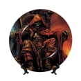 thumbnail image 1 of Zufioo Dark Skull King Throne Print Bone China Decorative Plate, Ceramic Dinner Plate with Stand Ceramic Decoration Homewares-10in, 1 of 6