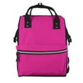 thumbnail image 1 of Zufioo Darkmagenta Print Large capacity mommy bag, diaper bag, waterproof parent-child backpack, multi-pocket design backpack suitable for travel and shopping, 1 of 6