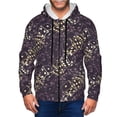 thumbnail image 1 of Zufioo Dice Print Men's Hooded Cardigan, Zip-up Long-Sleeved Sweatshirt Jacket Sportswear-Large, 1 of 5