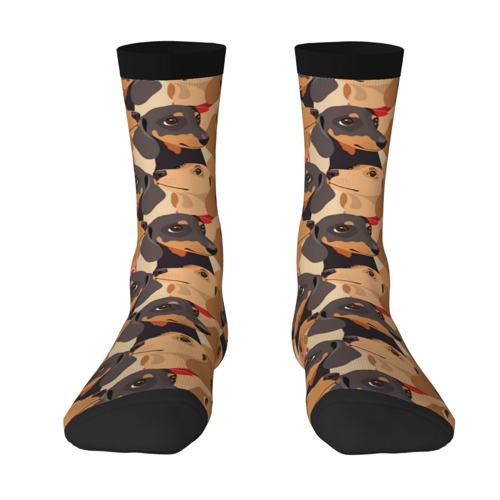 Zufioo Dog Print Thigh High Socks,Knee High Socks For Women and men