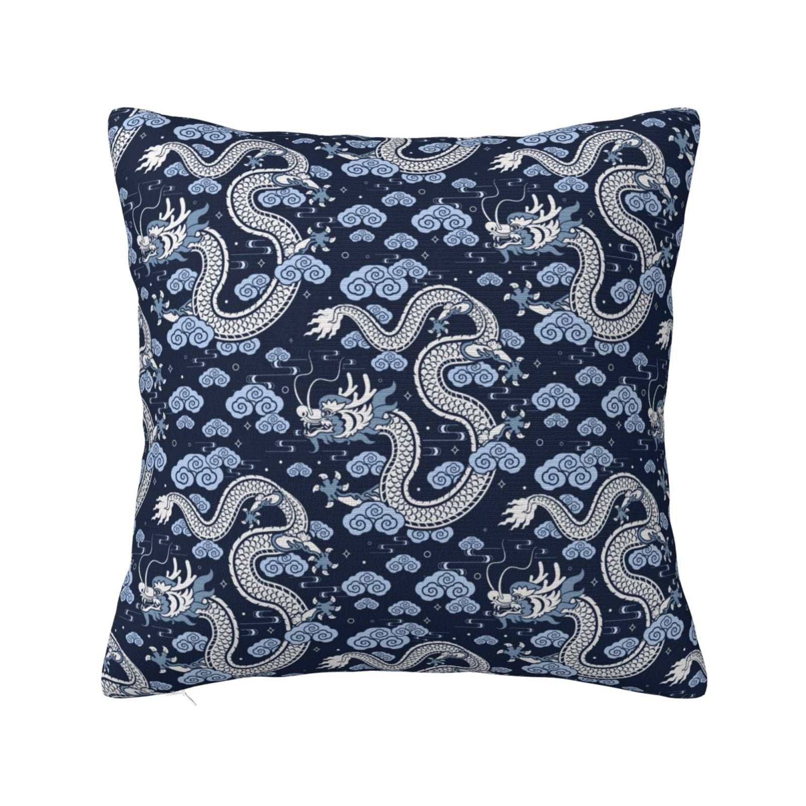Zufioo Dragon Decorative Throw Pillow Covers Home Decor,Sham Covers