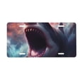 thumbnail image 1 of Zufioo Dramatic Shark Attack Print Car Aluminum Front License Plate, 12x6 Inch Decorative Personalized Car License Plate Car Accessories, 1 of 8