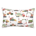 thumbnail image 1 of Zufioo Excavator Print Double-Sided Throw Pillow Cover, Pillow Protector Home Decor - With Hidden Zipper, Suitable for Bedroom, Living Room, Car Interior-16"x24", 1 of 6