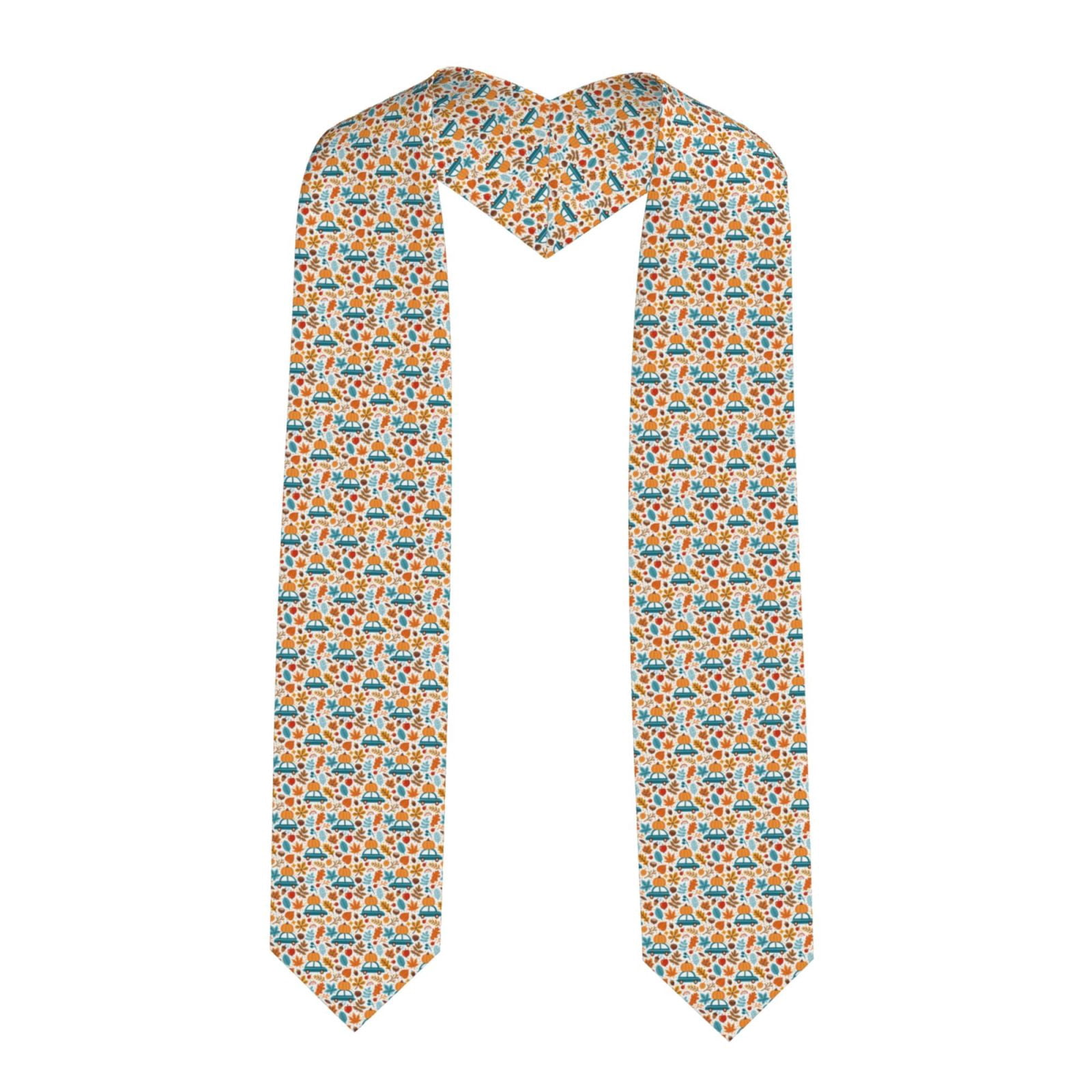 Falling Graduation Ribbon Zufioo Falling Pumpkins On Car Print Graduation Shawl Ribbon ...