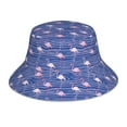 Zufioo Flamingo Waterproof Reflective Holographic Bucket Hat,Men and