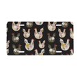 thumbnail image 1 of Zufioo Flowe Rooster Print Car Aluminum Front License Plate, 12x6 Inch Decorative Personalized Car License Plate Car Accessories, 1 of 8