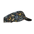 thumbnail image 1 of Zufioo Flowers Butterfly Print Adult Hollow Hat, Sun Protection Sports Hat - Sweat-absorbent, Adjustable Velcro Style, Unisex, Suitable for Outdoors, 1 of 7