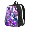 thumbnail image 1 of Zufioo Flying Butterflies Pattern Adult Backpack,Wear-resistant and Breathable Multi-pocket Backpack, Suitable for Travel, Business and Outdoor Activities, 1 of 9