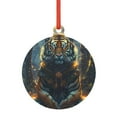 thumbnail image 1 of Zufioo Forest Meditating Tiger Print Large Acrylic Christmas Ornaments, Suitable for Christmas Tree Christmas Holiday Party Pendant Decorations-Round Shape, 1 of 7