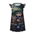 Zufioo Forest Mushroom Skull Girls Nightgowns Toddler Girl Pajamas Soft