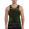 thumbnail image 1 of Zufioo Framed Greenery Wall Art Print Men's Vest, Sleeveless Quick-drying Muscle T-shirt, Suitable for Sports Fitness, Home Leisure Wear-Small, 1 of 7