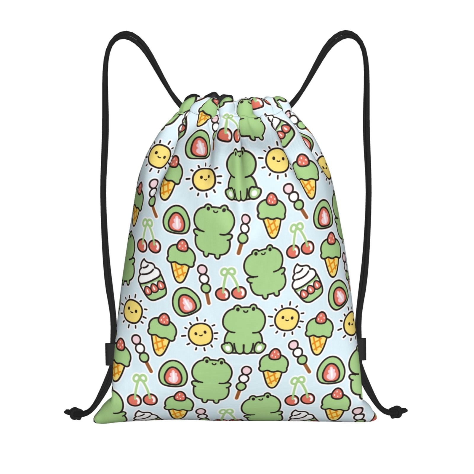 Zufioo Frog With Sweet Sports Cinch Sack Gym String Bags Machine ...