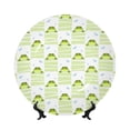 thumbnail image 1 of Zufioo Frogs and Dragonflies Print Bone China Decorative Plate, Ceramic Dinner Plate with Stand Ceramic Decoration Homewares-6in, 1 of 6