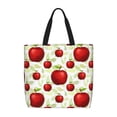 thumbnail image 1 of Zufioo Fruit Apples Print Large Capacity Single Shoulder Convenient Bag, 19.6x15.7 Inch Zipper Shopping Bag Handbag, Suitable for Shopping, School and Work, 1 of 7