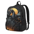 thumbnail image 1 of Zufioo Full Moon Black Dragon Pattern Adult Backpack,Wear-resistant and Breathable Multi-pocket Backpack, Suitable for Travel, Business and Outdoor Activities, 1 of 9