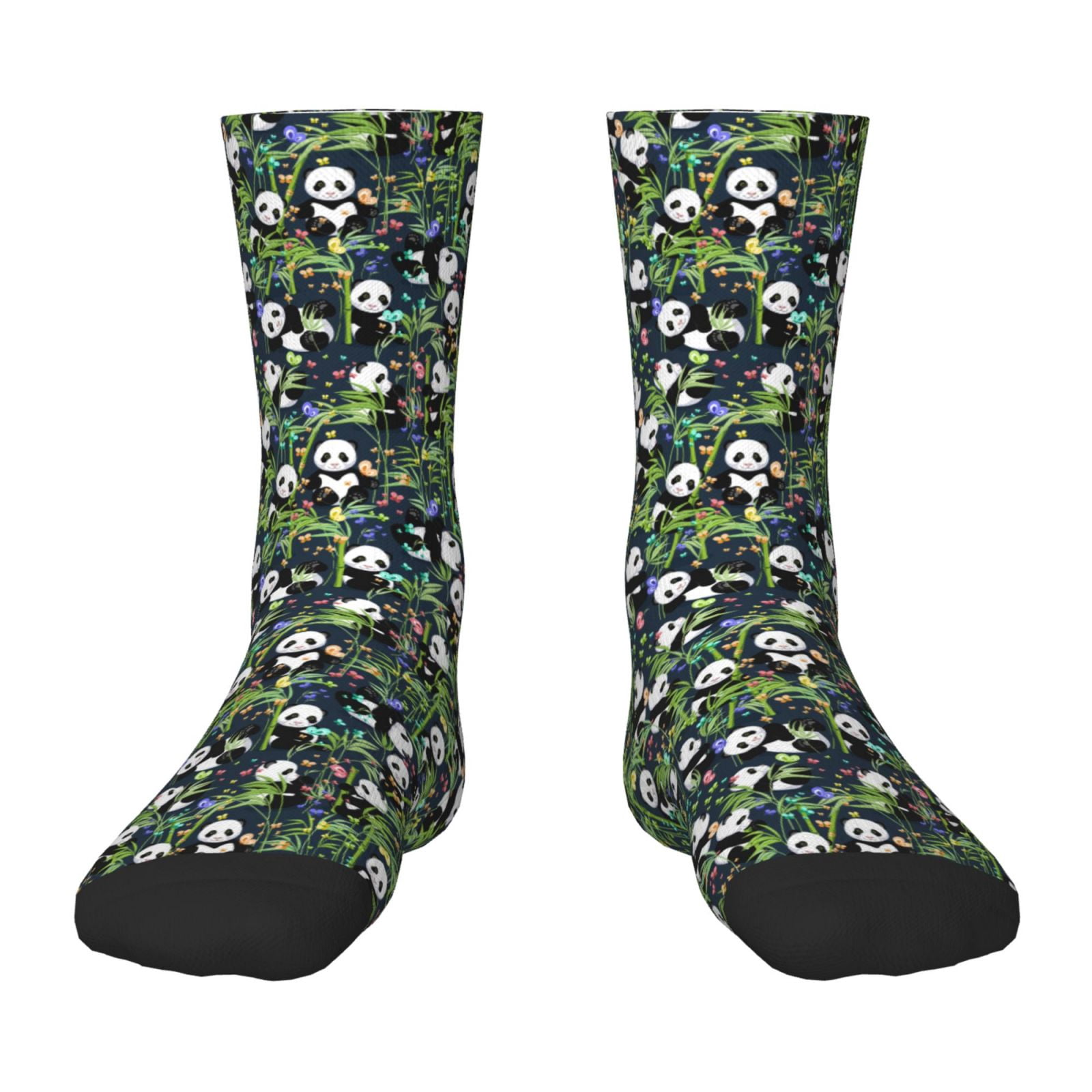Zufioo Fun Panda Playing With Bamboo Leaves Print Children's Midtube