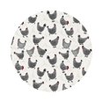Zufioo Funny Chicken 6PCS Leather Coasters ,4 Inch Coasters,Coasters