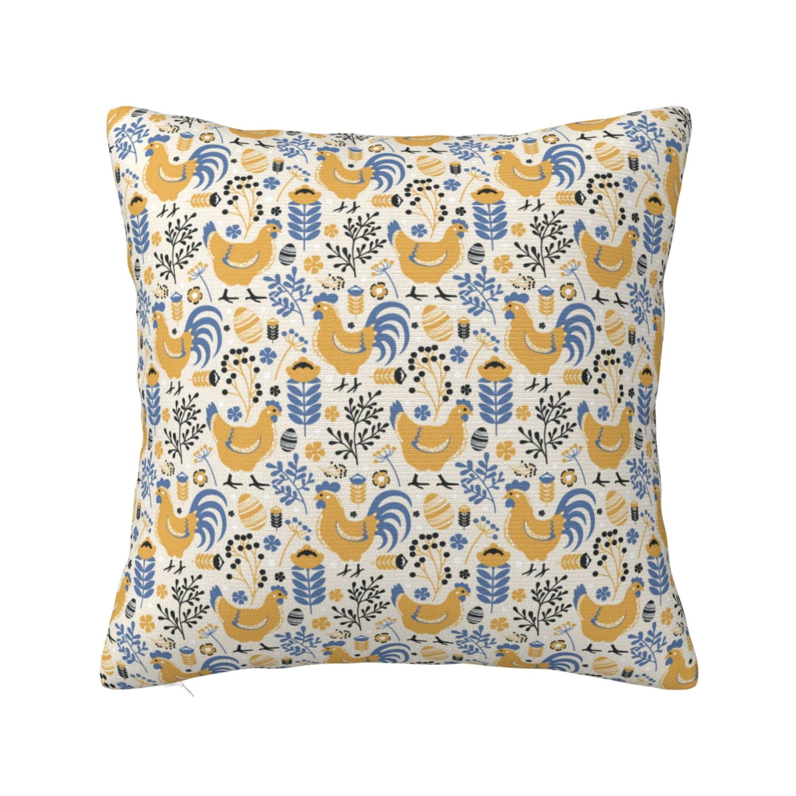 Zufioo Funny Chicken Decorative Throw Pillow Covers Home Decor,Sham