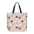 thumbnail image 1 of Zufioo Funny Chicken Print Large Capacity Single Shoulder Convenient Bag, 19.6x15.7 Inch Zipper Shopping Bag Handbag, Suitable for Shopping, School and Work, 1 of 7