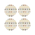 thumbnail image 1 of Zufioo Funny Chicken Print Leather Coaster Set, Decorative PVC Coasters 4-pack - Scald and Stain-resistant, Suitable for Home, Cafes, Restaurants-Round Shape, 1 of 6