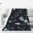 Zufioo Galaxy2 Fleece Blanket Queen Size,Plush Bed Blanket,Ultra Soft
