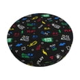 thumbnail image 1 of Zufioo Gamepads Print Round Bar Chair Cushion Cover, Elastic Round Stool Protector, Dustproof and Non-slip Bar Kitchen Restaurant Chair Mat-12 inch, 1 of 7