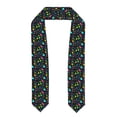thumbnail image 1 of Zufioo Geometric 1980s Styled Print Graduation Shawl Ribbon, Graduation Ribbon for Male and Female Graduates-Flattened, 1 of 7