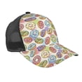 thumbnail image 1 of Zufioo Glazed Donuts Print Mesh Baseball Cap, Adjustable Sport Travel Hat Accessory for Men and Women, 1 of 1