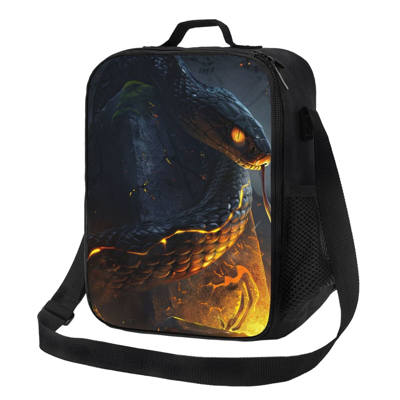 Photo inspiration: Fresh Look at Zufioo Glowing Snake Dark Forest Insulated Lunch Bag 600D Polyester