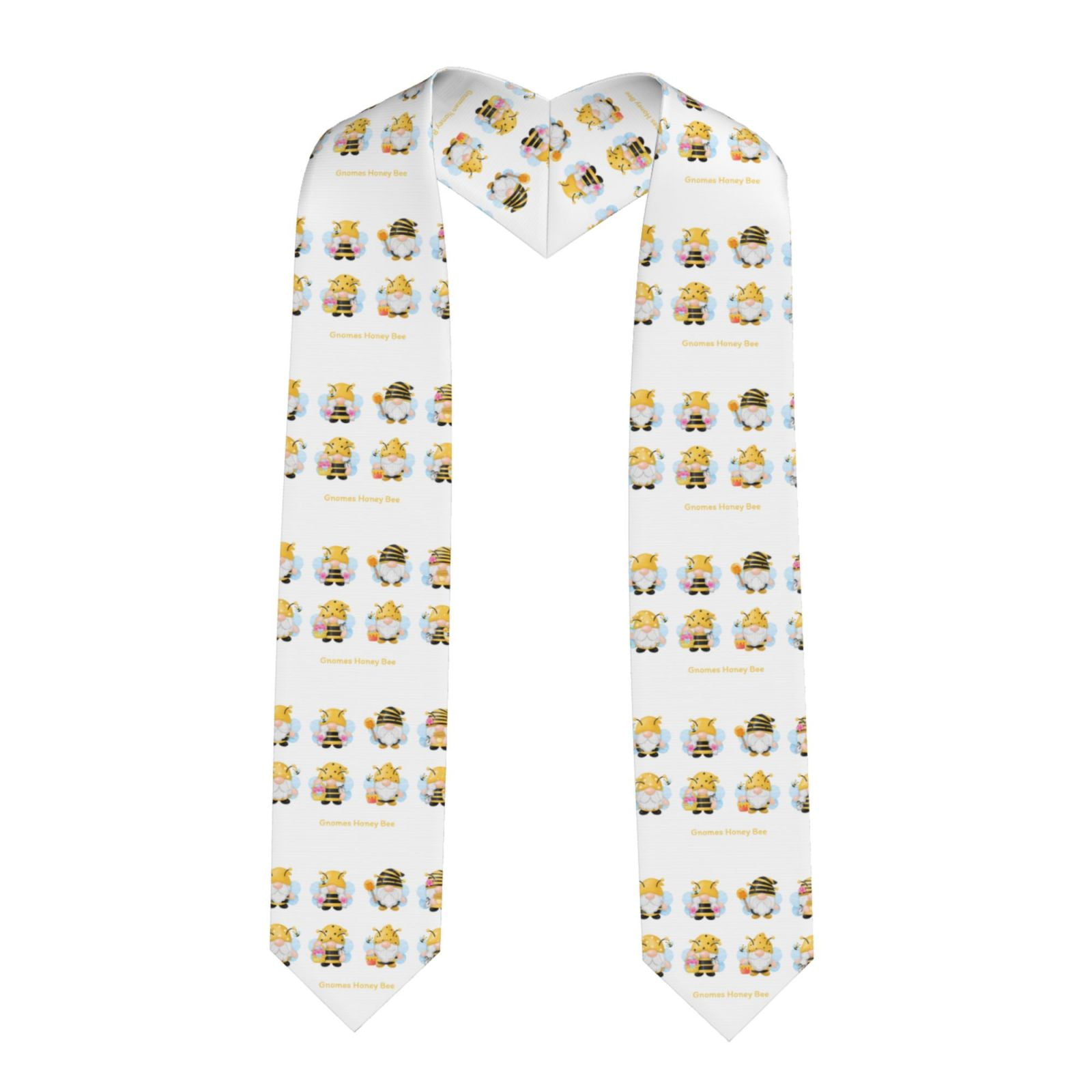 Zufioo Gnomes Honey Bee Print Graduation Shawl Ribbon, Graduation ...
