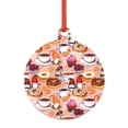 thumbnail image 1 of Zufioo Gnomes With Coffee Print Large Acrylic Christmas Ornaments, Suitable for Christmas Tree Christmas Holiday Party Pendant Decorations-Round Shape, 1 of 7