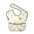 thumbnail image 1 of Zufioo Gold Christmas Tree Print Toddler Adjustable Waterproof Bib, 11.6x15 Inch Feeding Bib Suitable for 6-24 Month Babies, 1 of 8