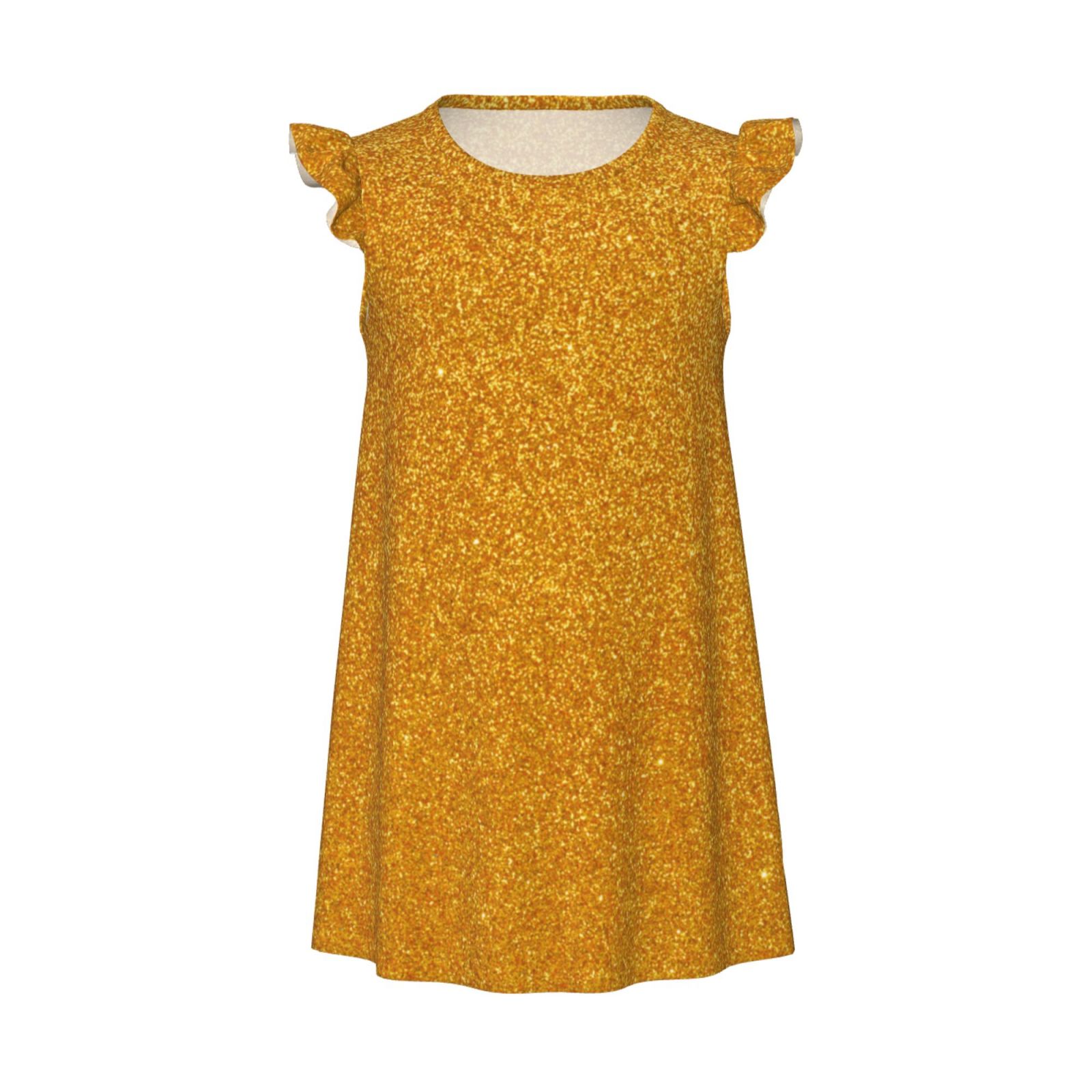 Zufioo Gold Glitter Girls Nightgowns Toddler Girl Pajamas Soft & Cute
