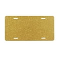 thumbnail image 1 of Zufioo Gold Shiny Print Car Aluminum Front License Plate, 12x6 Inch Decorative Personalized Car License Plate Car Accessories, 1 of 8