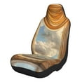 thumbnail image 1 of Zufioo Golden Drapes Pillars Clouds Print Car Seat Protectors, SUV, Truck, Van Seat Covers - Strap Design, High Elasticity and Dustproof, Car Interior Protectors Auto Parts-2 PCS, 1 of 9