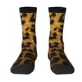 thumbnail image 1 of Zufioo Golden Leopard Glitter Print Thigh High Socks,Knee High Socks For Women and men,Over the Calf Tube Socks.Athletic Socks, 1 of 6